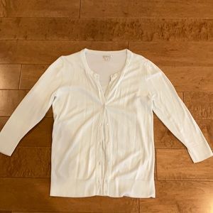 Merona White Fall Cardigan Sweater